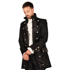 Outlet Thetru B.V. Pirat Kåbe Brocade Herre Sort Deluxe