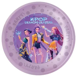 Globos Europe B.V. Plasttallerkener K-pop Demon Hunters™ Genanvendelige - Borddækning