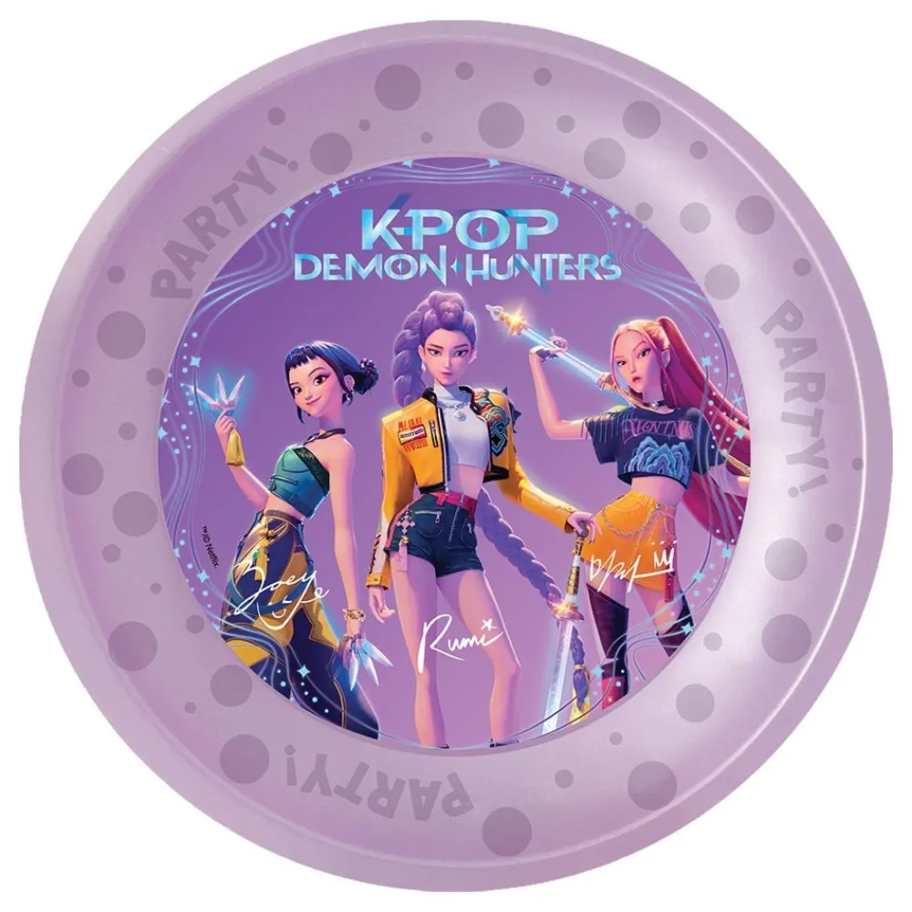Globos Europe B.V. Plasttallerkener K-pop Demon Hunters™ Genanvendelige - Borddækning