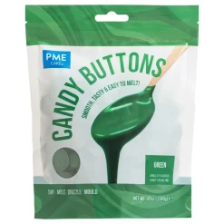 PME CAKE ES S.L. PME Candy Buttons Grøn - Oppyntning|Borddækning