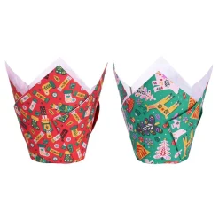 PME CAKE ES S.L. PME Cupcake Wrappers Julemønster - Bagning