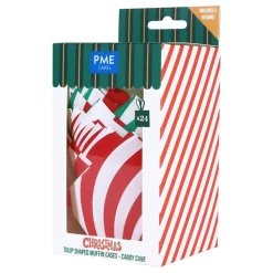 PME CAKE ES S.L. PME Cupcake Wrappers Polkagris - Bagning