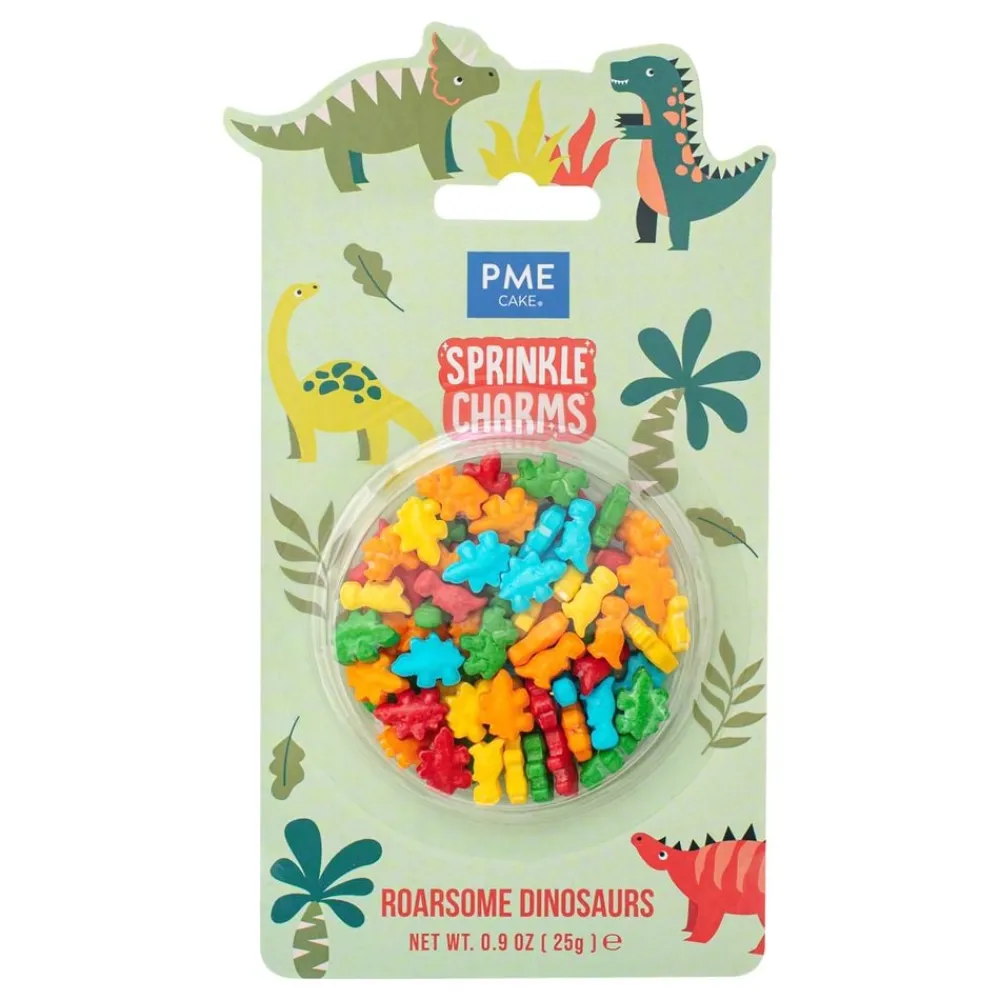 PME CAKE ES S.L. PME Dinosaur Dinosaur Sprinkle Charms - Oppyntning|Is