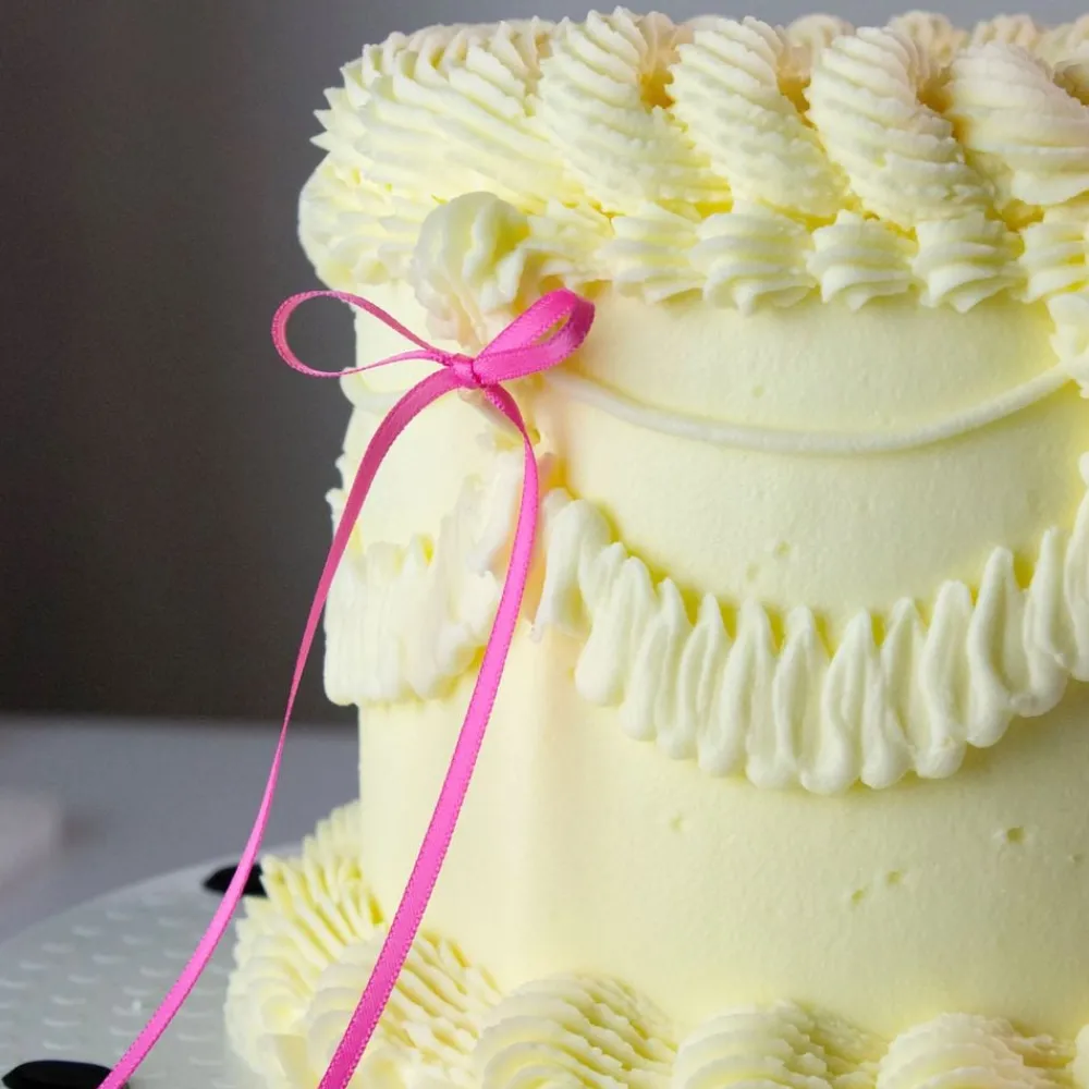 Hot PME CAKE ES S.L. PME kagedekorationer med lyserød sløjfe