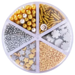 PME CAKE ES S.L. PME Krymmelmix Guld/Sølv Sparkle - Oppyntning|Is