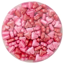 PME CAKE ES S.L. PME Lyserøde Hjerte Sprinkle Charms - Oppyntning|Is