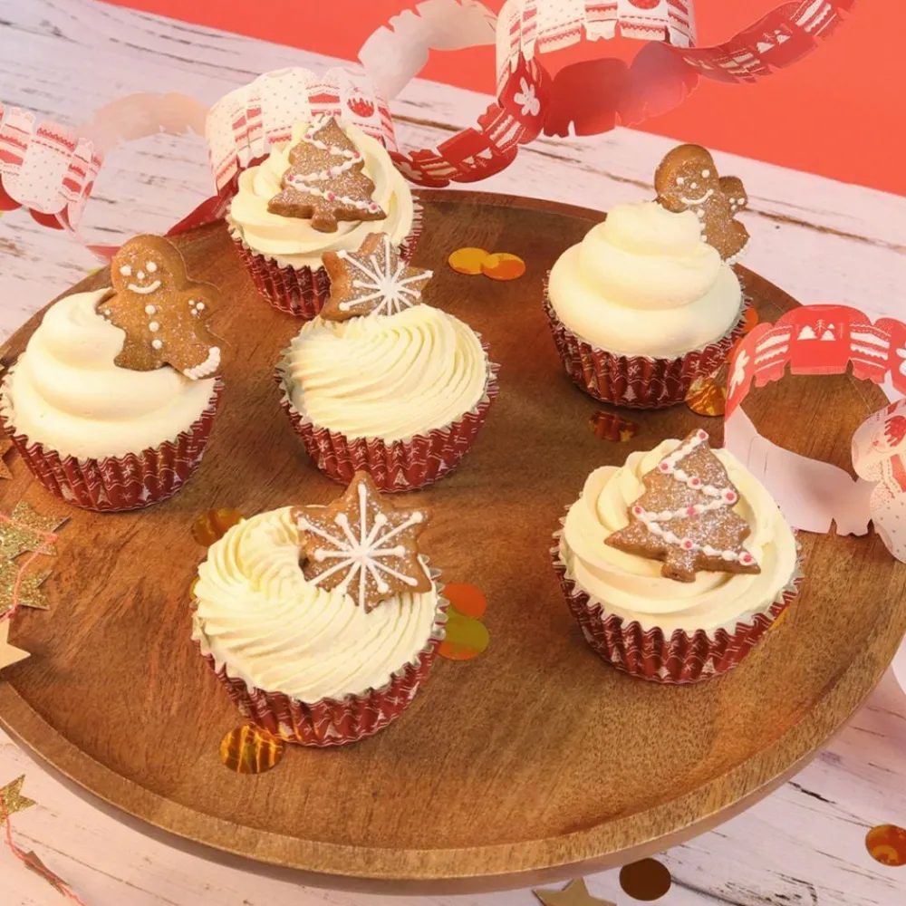 PME CAKE ES S.L. PME Muffinsforme med folie og julemotiv