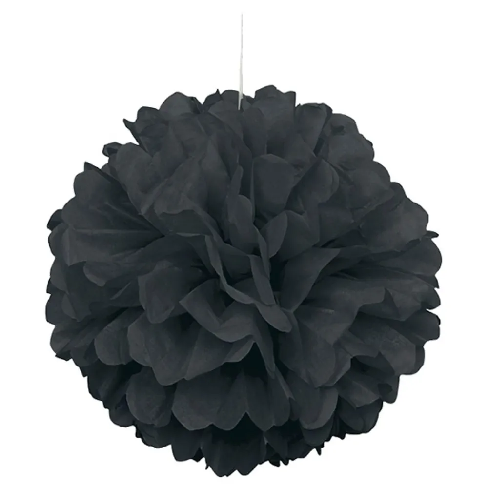 Unique UK Inc t/as Unique Party Pompon Sort Hængende Dekoration - Oppyntning
