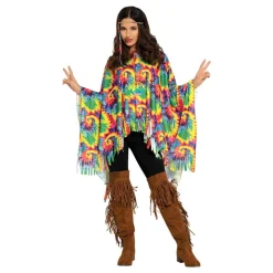 New Fiestas Guirca, S.L Poncho Tie-Dye Hippie