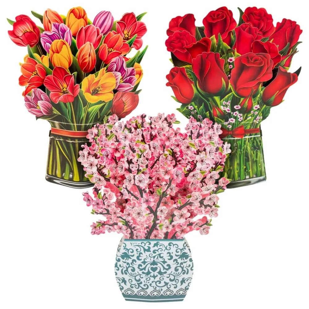 Partyking AB Pop Up-Kort Blomster
