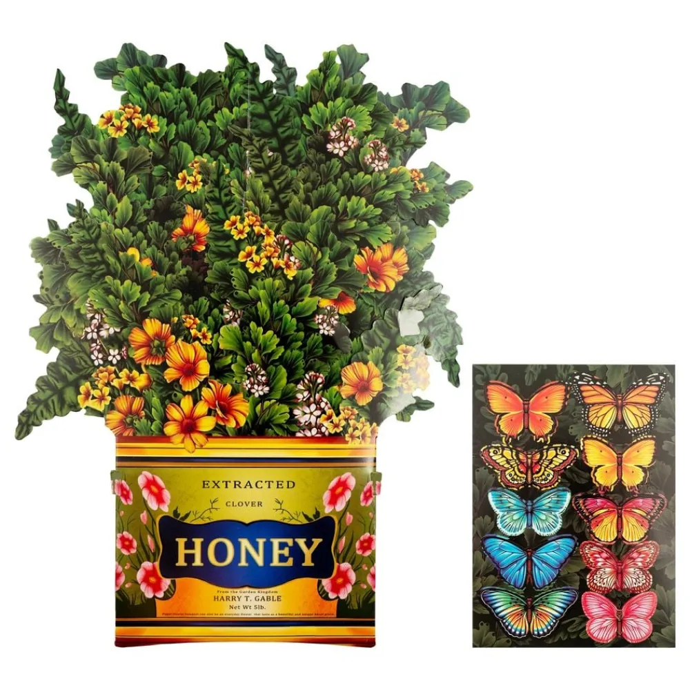 Partyking AB Pop Up-Kort Blomster
