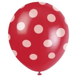 Discount Unique UK Inc t/as Unique Party Prikkede Balloner Røde