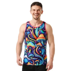 Fiestas Guirca, S.L Psychedelic Mushroom tanktop til herrer - Tøj|Tilbehør