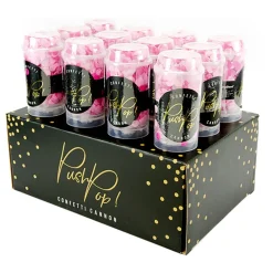 New PartyDeco sp. z o.o. Push Pop Konfetti Lyserød