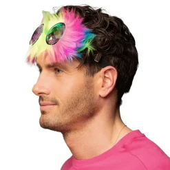Boland Party Partners B.V. Rave Briller med Fluff - Tøj|Accessories