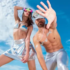 Boland Party Partners B.V. Rave Briller med Fluff - Tøj|Accessories