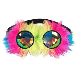 Boland Party Partners B.V. Rave Briller med Fluff - Tøj|Accessories