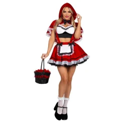 Clearance Leg Avenue Europe Rødhætte Kjole Deluxe Kostume
