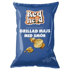 Sale USA Godis AB Redhead Grillet Majs med Smør Chips