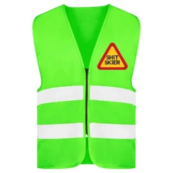 Netshirt Group AB Refleksvest Shit Skier Neongrøn - Tilbehør