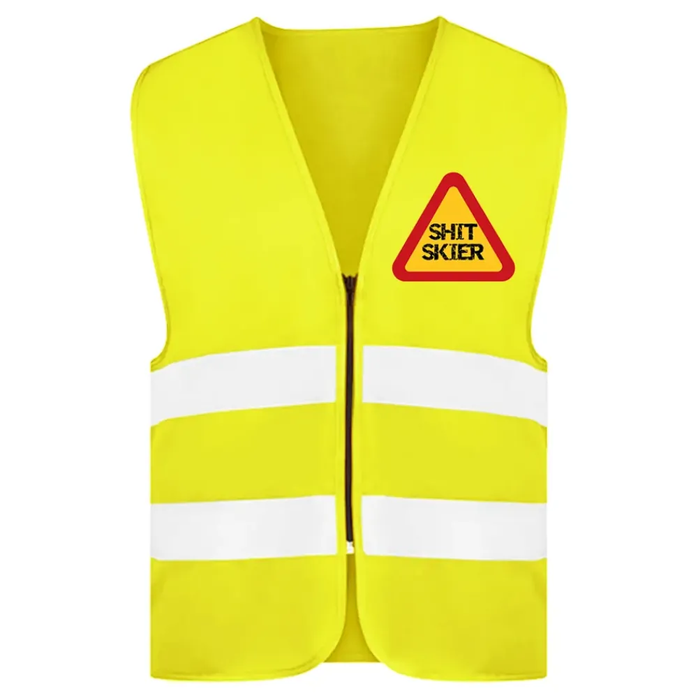 Netshirt Group AB Refleksvest Shit Skier Neongul