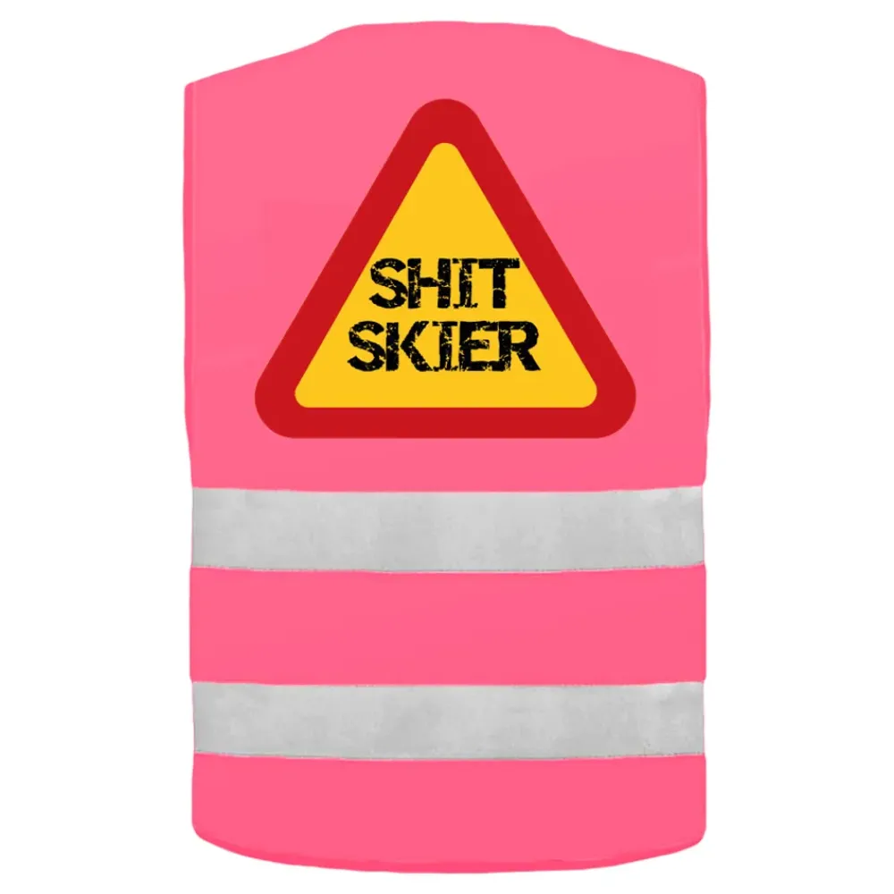 Netshirt Group AB Refleksvest Shit Skier Neonlyserød - Tilbehør