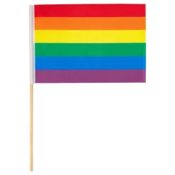 Partyking AB Regnbueflag på Pind - Flag