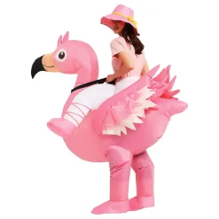 Original Cup SAS Ridende Flamingo Oppusteligt Kostume - Udklædningskostumer|Kostumetema