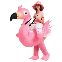 Original Cup SAS Ridende Flamingo Oppusteligt Kostume - Udklædningskostumer|Kostumetema