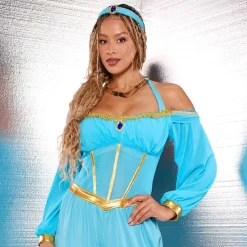 Leg Avenue Europe Ørkenprinsesse Jumpsuit Deluxe Kostume - Udklædningskostumer|Kostumetema