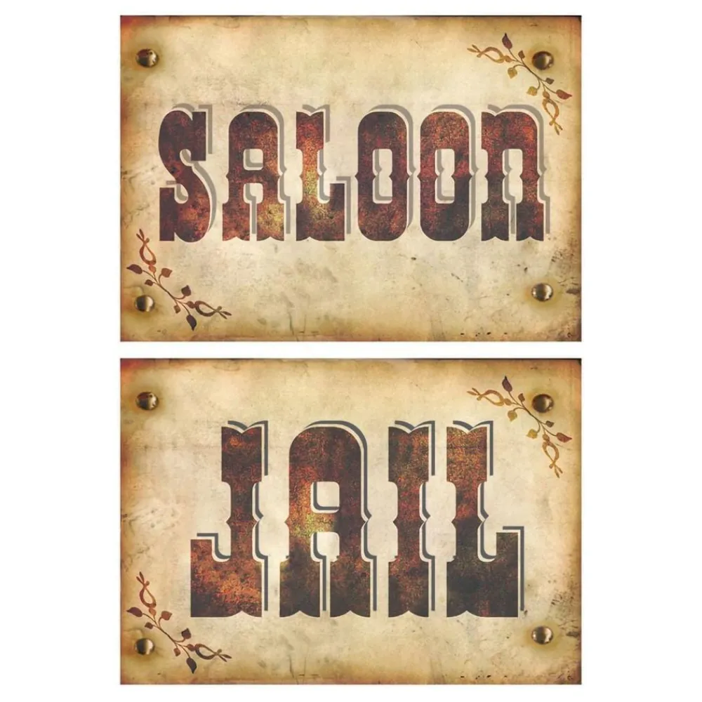 New ESPA NV Saloon- & Jail-skilte i Pap