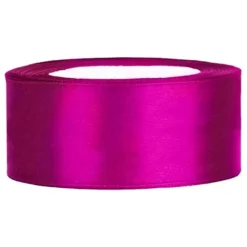 PartyDeco sp. z o.o. Satinbånd Cerise - Oppyntning|Gaveindpakning