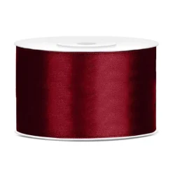 Sale PartyDeco sp. z o.o. Satinbånd Mørkerødt