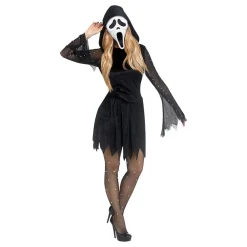 Wicked Costumes Ltd Scream Ghost Face Pearl Kjole Kostume - Udklædningskostumer|Kostumetema