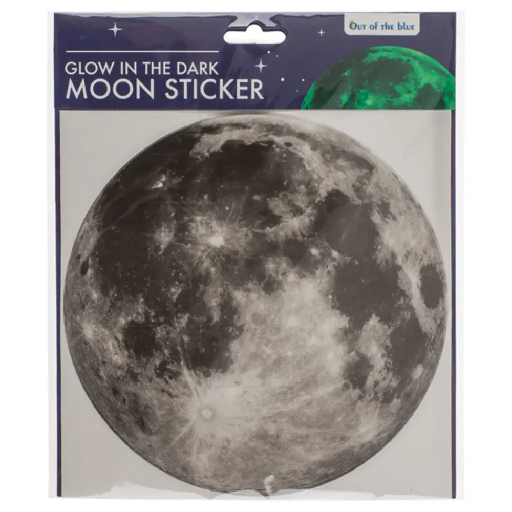 Out of the blue KG Selvlysende Måne Sticker - Hjem & Husholdning|Spil & Leg