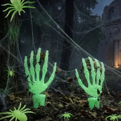 PartyDeco sp. z o.o. Selvlysende skeletthænder i jorden - Spil & Leg