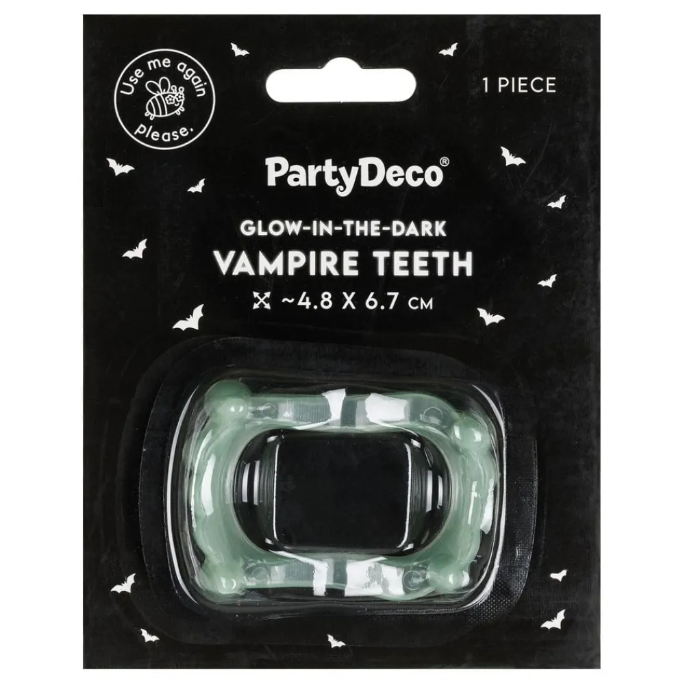 PartyDeco sp. z o.o. Selvlysende vampyrtænder - Spil & Leg|Sminke