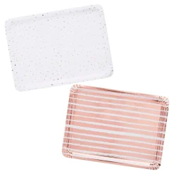 CG Global Products Ltd Serveringsfad Stribede Roséguld Metallic - Servering|Oppyntning