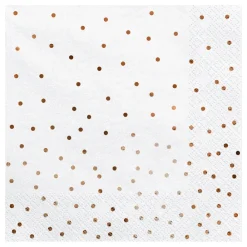 Discount PartyDeco sp. z o.o. Servietter Dots Rosaguld