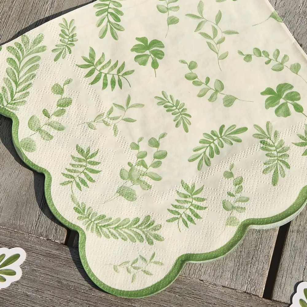 Discount CG Global Products Ltd Servietter Grønne Blade Botanic
