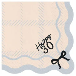 PartyDeco sp. z o.o. Servietter Happy 30 Roset - Borddækning