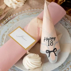 Best PartyDeco sp. z o.o. Servietter Happy 18 Roset