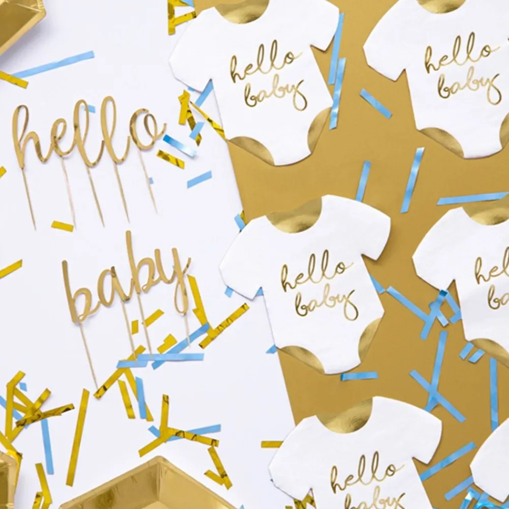 PartyDeco sp. z o.o. Servietter Hello Baby - Borddækning