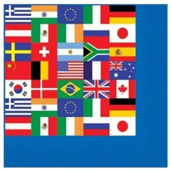 Clearance Three Sixty Degrees Ltd Servietter Internationale Flag