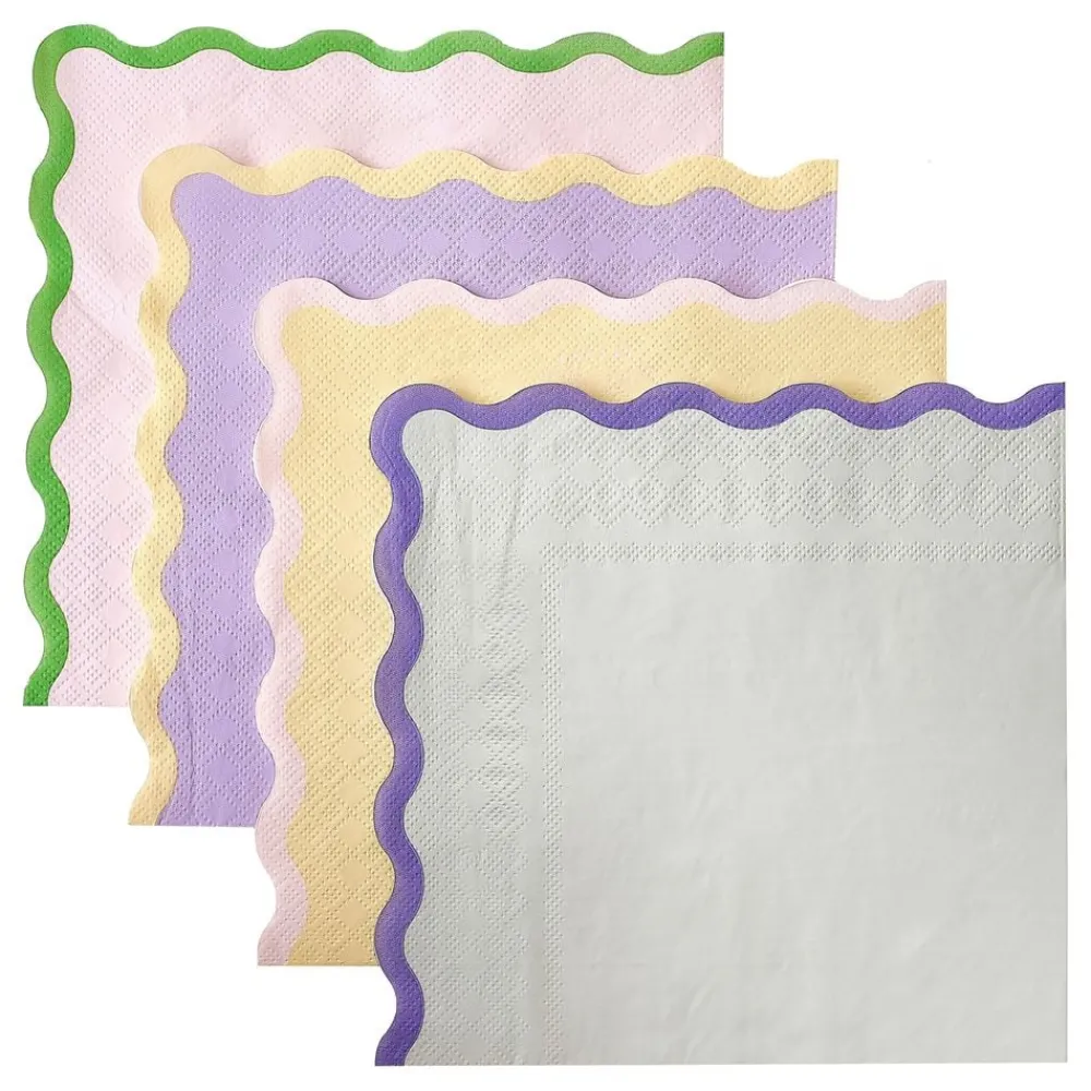 Sale Ginger Ray Ltd Servietter Pastel Wavy