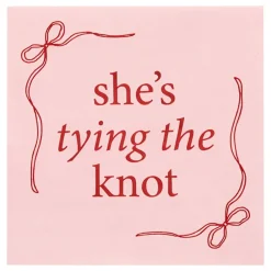 Discount CG Global Products Ltd Servietter She's Tying the Knot Lyserød Sløjfe