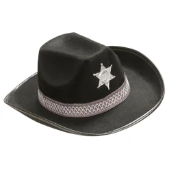 Widmann S.r.l. Sheriffhat Sort - Oppyntning|Kostumetema