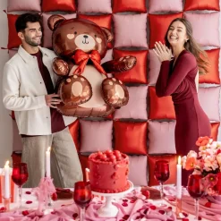 PartyDeco sp. z o.o. Siddende Bamse Folieballon - Balloner