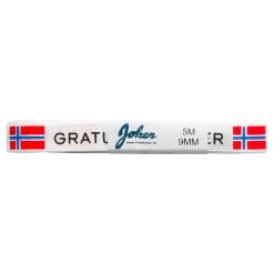 Hisab/Joker Company AB Silkebånd "Gratulerer" Norske Flag - Oppyntning|Flag