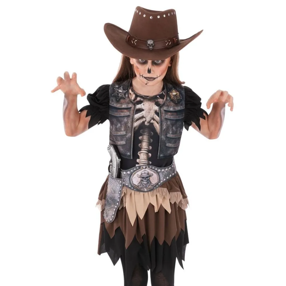 Rubies Netherland B.V. Skelet Cowgirl Børnekostume - Udklædningskostumer|Kostumetema